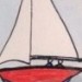 Red sailing-boat